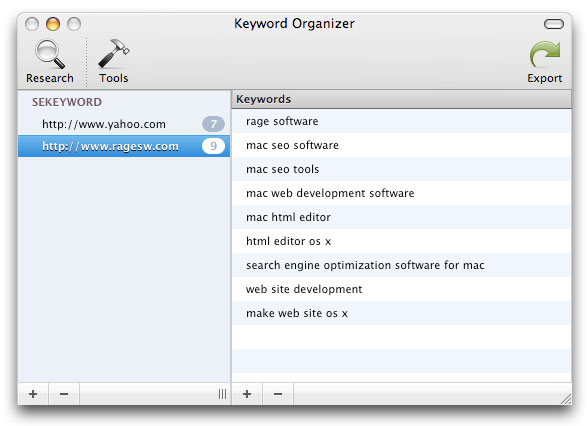How to search a web page for keywords mac